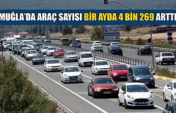 Muğla'da araç sayısı bir ayda 4 bin 269 arttı