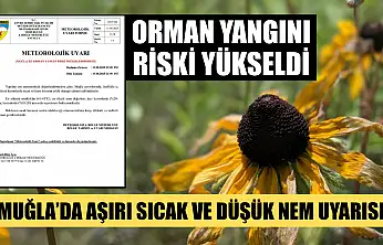 Muğla'da Aşırı Sıcak ve Düşük Nem Uyarısı: Orman Yangını Riski Yükseldi