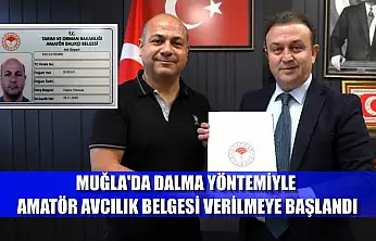 Muğla'da Dalma Yöntemiyle Amatör Avcılık Belgesi verilmeye başlandı