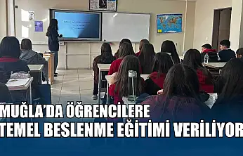 Muğla'da öğrencilere temel beslenme eğitimi veriliyor