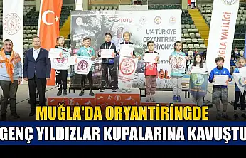 Muğla'da oryantiringde genç yıldızlar kupalarına kavuştu