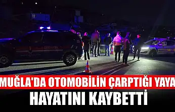 Muğla'da otomobilin çarptığı yaya hayatını kaybetti