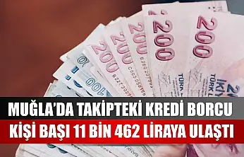 Muğla'da Takipteki Kredi Borcu Kişi Başı 11 Bin 462 Liraya Ulaştı