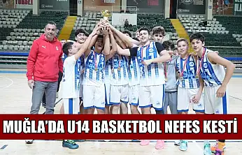 Muğla'da U14 basketbol nefes kesti