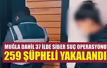 Muğla Dahil 37 İlde Siber Suç Operasyonu 259 Şüpheli Yakalandı