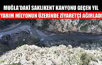 Muğla'daki Saklıkent Kanyonu geçen yıl yarım milyonun üzerinde ziyaretçi ağırladı