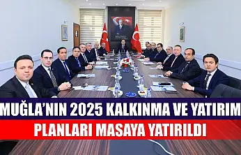 Muğla'nın 2025 Kalkınma ve Yatırım Planları masaya yatırıldı
