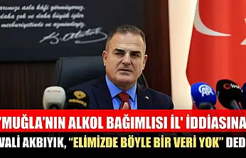 'Muğla'nın alkol bağımlısı il' iddiasına Vali Akbıyık, 'Elimizde böyle bir veri yok' dedi
