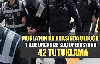 Muğla'nın da arasında olduğu 7 İlde organize suç operasyonu: 42 tutuklama