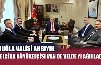 Muğla Valisi Akbıyık, Belçika Büyükelçisi Van de Velde'yi ağırladı
