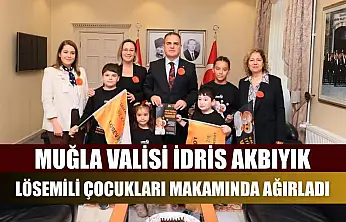 Muğla Valisi İdris Akbıyık, Lösemili Çocukları Makamında Ağırladı