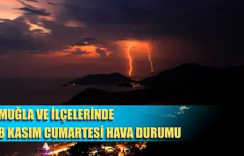 Muğla ve İlçelerinde 8 Kasım Cumartesi Hava Durumu