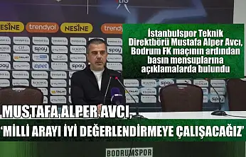 Mustafa Alper Avcı, 'Milli arayı iyi değerlendirmeye çalışacağız'