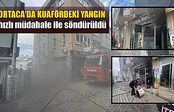 Ortaca'da kuafördeki yangın hızlı müdahale ile söndürüldü