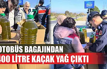 Otobüs bagajından 400 litre kaçak yağ çıktı