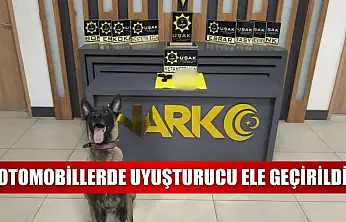 Otomobillerde uyuşturucu ele geçirildi