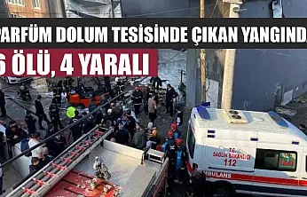 Parfüm dolum tesisinde çıkan yangında 6 ölü, 4 yaralı