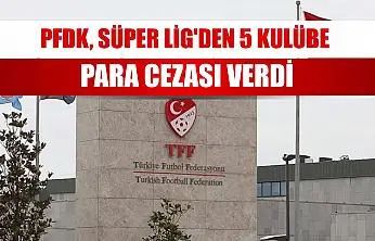 PFDK, Süper Lig'den 5 kulübe para cezası verdi