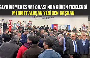 Seydikemer Esnaf Odası'nda güven tazelendi: Mehmet Alaşan yeniden başkan