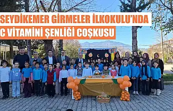 Seydikemer Girmeler İlkokulu'nda C vitamini şenliği coşkusu