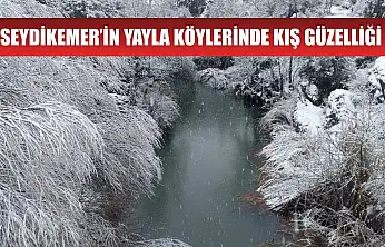 Seydikemer'in yayla köylerinde kış güzelliği