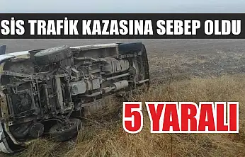 Sis trafik kazasına sebep oldu: 5 yaralı
