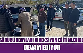 Sürücü adayları direksiyon eğitimlerine devam ediyor