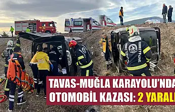 Tavas-Muğla Karayolu'nda Otomobil Kazası: 2 yaralı