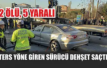 Ters yöne giren sürücü dehşet saçtı: 2 ölü, 5 yaralı