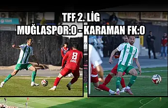 TFF 2. Lig: Muğlaspor:0 - Karaman FK:0
