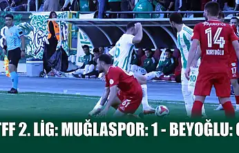 TFF 2. Lig: Muğlaspor: 1 - Beyoğlu: 0