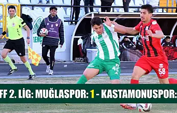 TFF 2. Lig: Muğlaspor: 1 - Kastamonuspor: 1