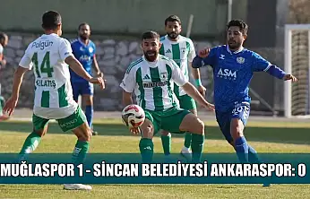 TFF 2. Lig: Muğlaspor: 1 - Sincan Belediyesi Ankaraspor: 0