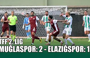 TFF 2. Lig: Muğlaspor: 2 - Elazığspor: 1