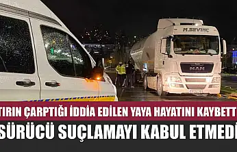Tırın çarptığı iddia edilen yaya hayatını kaybetti, sürücü suçlamayı kabul etmedi