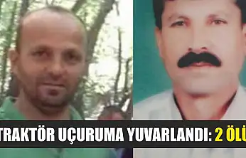Traktör uçuruma yuvarlandı: 2 ölü