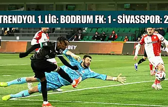 Trendyol 1. Lig: Bodrum FK: 1 - Sivasspor: 2