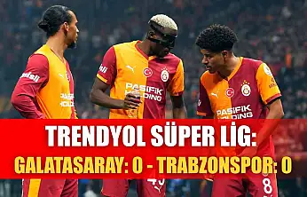 Trendyol Süper Lig: Galatasaray: 0 - Trabzonspor: 0