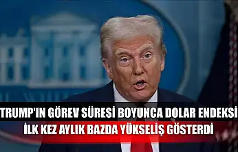 Trump'ın görev süresi boyunca dolar endeksi ilk kez aylık bazda yükseliş gösterdi