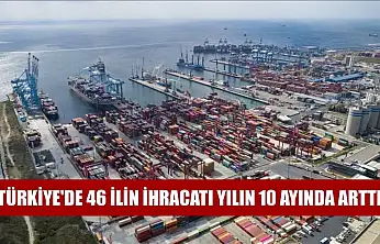 Türkiye'de 46 ilin ihracatı yılın 10 ayında arttı