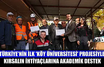 Türkiye'nin ilk 'Köy Üniversitesi' projesiyle kırsalın ihtiyaçlarına akademik destek