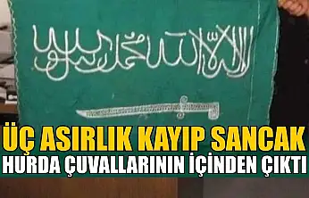 Üç asırlık kayıp sancak hurda çuvallarının içinden çıktı