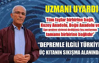 Uzmanı uyardı: 'Depremle ilgili Türkiye üç kıtanın sıkışma alanında'