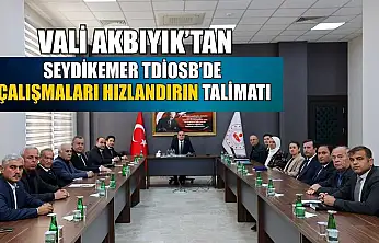 Vali akbıyık'tan Seydikemer TDİOSB'de çalışmaları hızlandırın talimatı