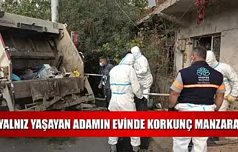 Yalnız yaşayan adamın evinde korkunç manzara