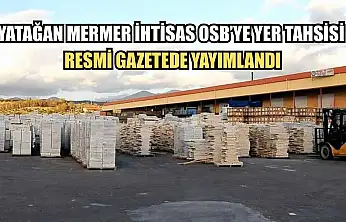 Yatağan Mermer İhtisas OSB'ye yer tahsisi resmi gazetede yayımlandı