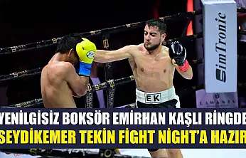 Yenilgisiz Boksör Emirhan Kaşlı ringde: Seydikemer Tekin Fight Night'a hazır