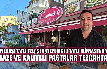 Yılbaşı tatlı telaşı Anteplioğlu Tatlı Dünyası'nda: Taze ve kaliteli pastalar tezgahta