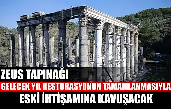 Zeus Tapınağı gelecek yıl restorasyonun tamamlanmasıyla eski ihtişamına kavuşacak