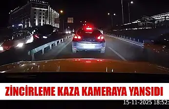 Zincirleme kaza kameraya yansıdı